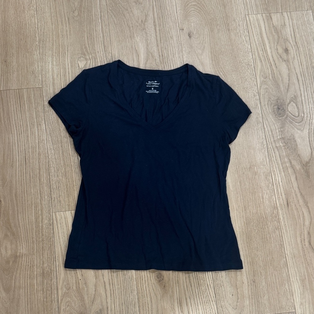 Banana Republic Black Short Sleeve Tee